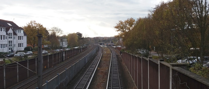 S-Bahn Gleis Reinbek Bahnhof